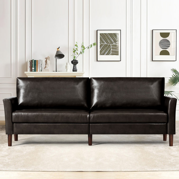 Oliver Junivar 80'' Faux Leather Loveseat & Reviews Wayfair